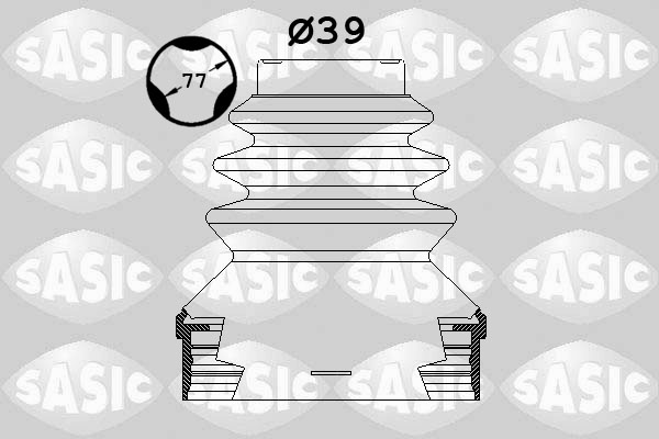 Bellow Kit, drive shaft (Gear side)  Art. 1900002