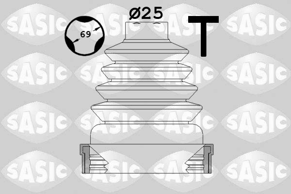 Bellow Kit, drive shaft (Front axle, Transmission side)  Art. 1904023