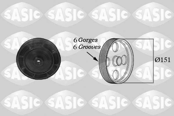 Belt Pulley, crankshaft (Front axle, Wheel side)  Art. 2154006