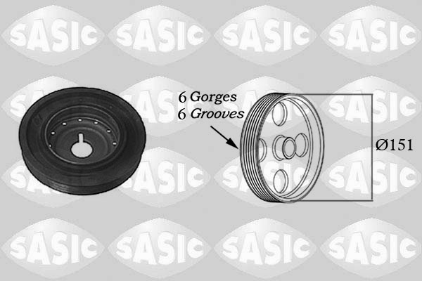 Belt Pulley, crankshaft (Engine side)  Art. 2154011