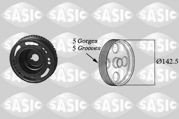 Belt Pulley, crankshaft (142.5)  Art. 2156013