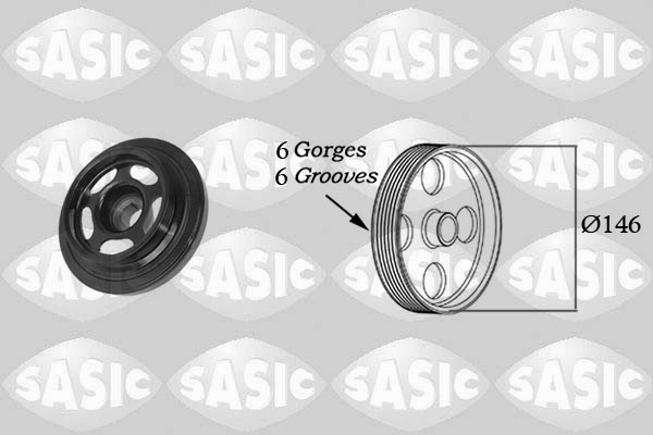 Belt Pulley, crankshaft (Forward, left)  Art. 2156059