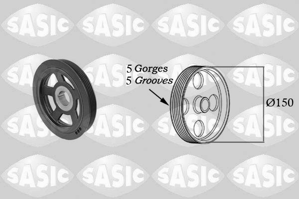 Belt Pulley, crankshaft (156)  Art. 2156072