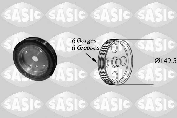 Belt Pulley, crankshaft (Rear axle)  Art. 2156074