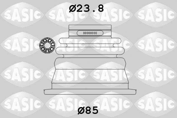 Bellow Kit, drive shaft (Front axle, left, Transmission side)  Art. 4003419