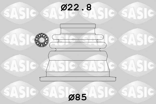 Bellow Kit, drive shaft (Transmission side, Front axle, left)  Art. 4003427