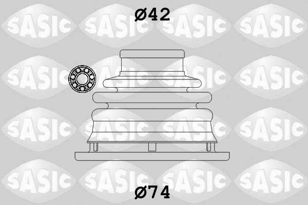 Bellow Kit, drive shaft (Transmission side, Front axle, left)  Art. 4003470