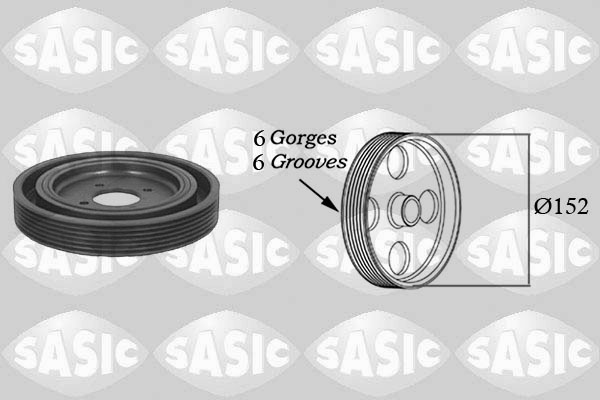 Belt Pulley, crankshaft (Both sides, Below, In front, Front axle)  Art. 5150Q60