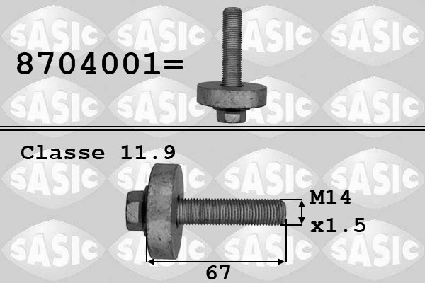 Pulley Bolt (Pulley side)  Art. 8704001