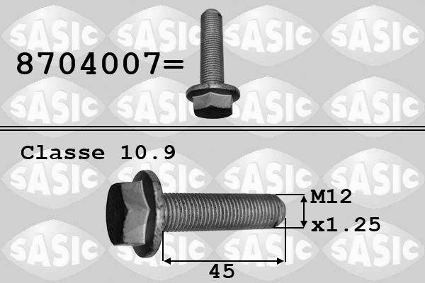 Pulley Bolt (Front axle, Wheel side)  Art. 8704007