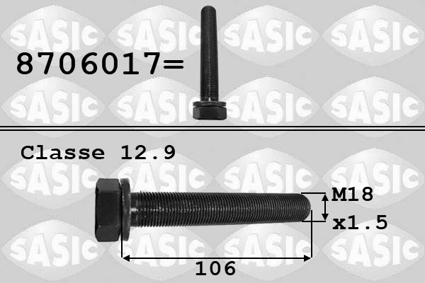 Pulley Bolt (Front end)  Art. 8706017