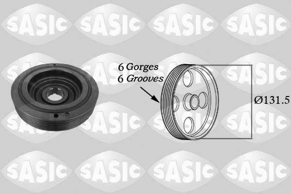 Belt Pulley, crankshaft (Front axle)  Art. 9001814