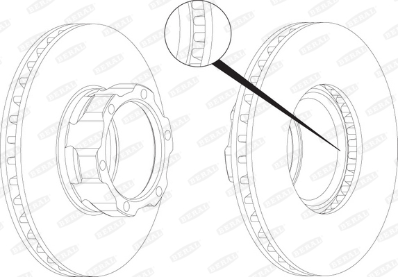 Brake Disc (Front axle)  Art. BCR118A