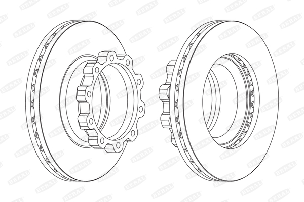 Brake disc (Front axle, Rear axle)  Art. BCR170A