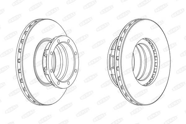 Brake disc (Rear axle)  Art. BCR188A