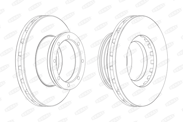 Brake disc (Rear axle)  Art. BCR190A