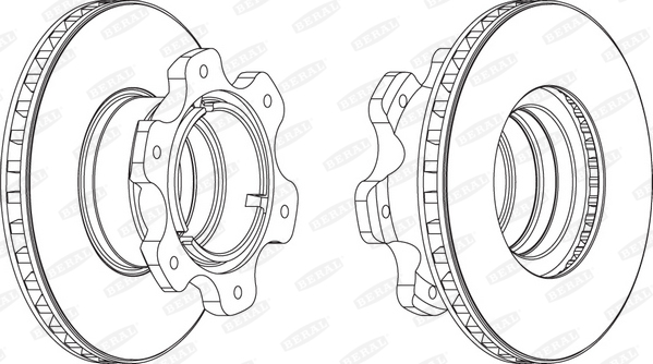 Brake Disc (Rear axle)  Art. BCR208A