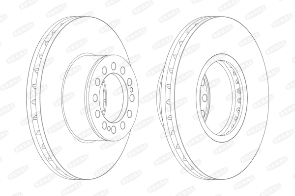 Brake disc (Front axle, Rear axle)  Art. BCR214A