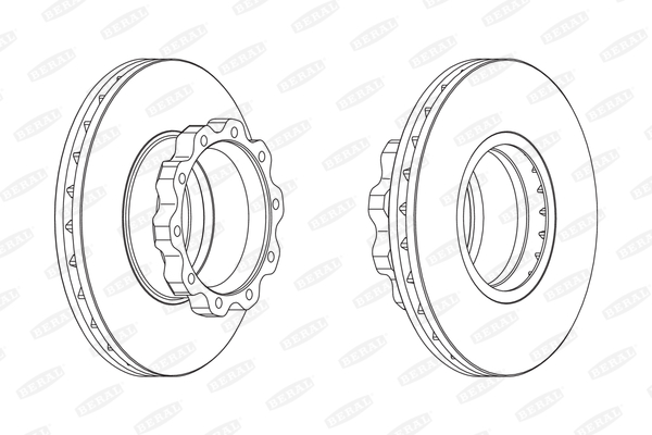 Brake disc (Front axle)  Art. BCR215A