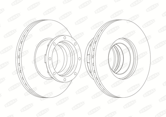 Brake disc (Rear axle)  Art. BCR216A