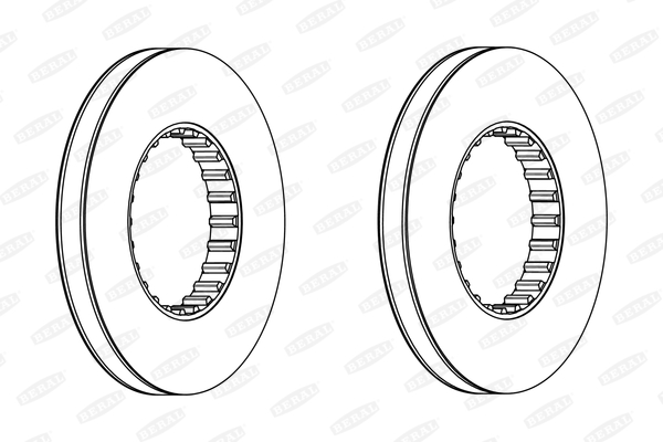 Brake disc (Front axle)  Art. BCR249A