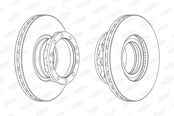 Brake disc (Rear axle)  Art. BCR272A