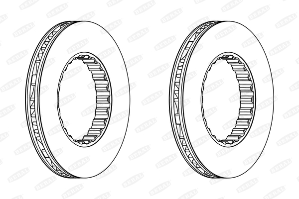 Brake disc (Rear axle)  Art. BCR348A