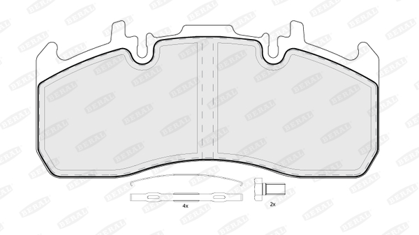 Brake Pad Set, disc brake  (Front axle)  Art. BCV29173TK