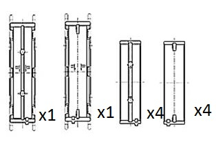 Crankshaft Bearing (72-4803)  Art. BM1033050