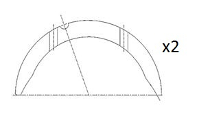 Thrust Washer, crankshaft (04-4048)  Art. BT3008STD