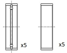 Crankshaft Bearing (72-3989)  Art. BM1041STD