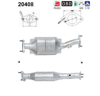 Catalytic Converter  (In front)  Art. 20408