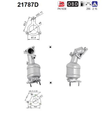 Catalytic Converter (In front)  Art. 21787D