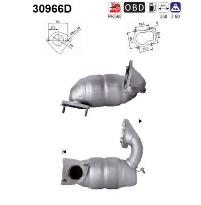 Catalytic Converter (In front)  Art. 30966D