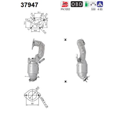 Catalytic Converter (E9-103R)  Art. 37947