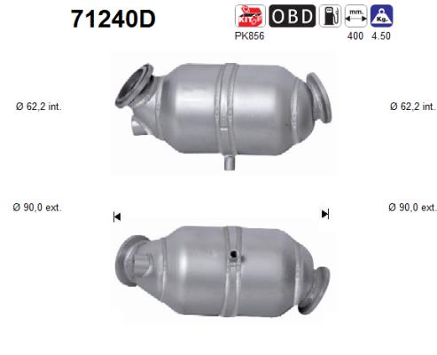 Catalytic Converter  (In front)  Art. 71240D