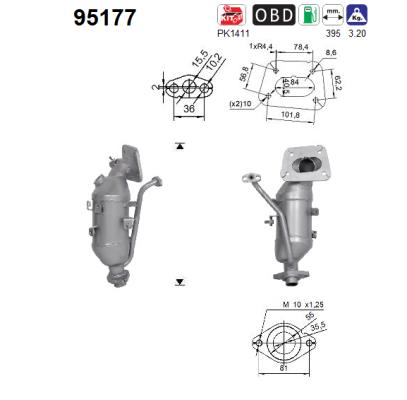 Catalytic Converter (In front)  Art. 95177