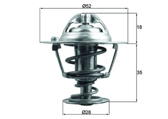 Thermostat, coolant (Double cloth)  Art. TX18478D