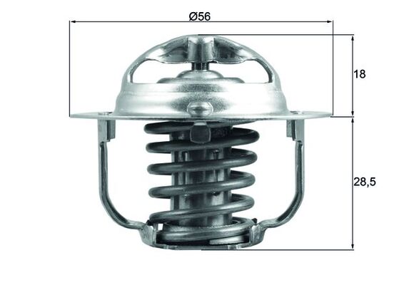 Thermostat, coolant (Front axle)  Art. TX20888D