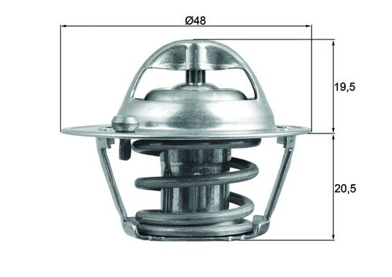 Thermostat, coolant  Art. TX20482D