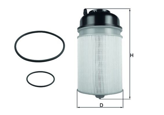 Fuel Filter  (Front axle, left)  Art. KX400D