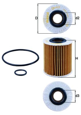 Oil Filter  Art. OX413D1