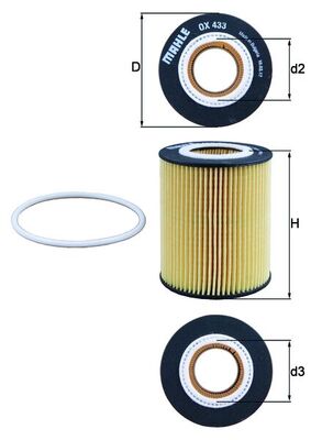 Oil Filter  Art. OX433D