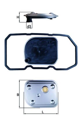 Hydraulic Filter, automatic transmission (Gear side)  Art. HX158D