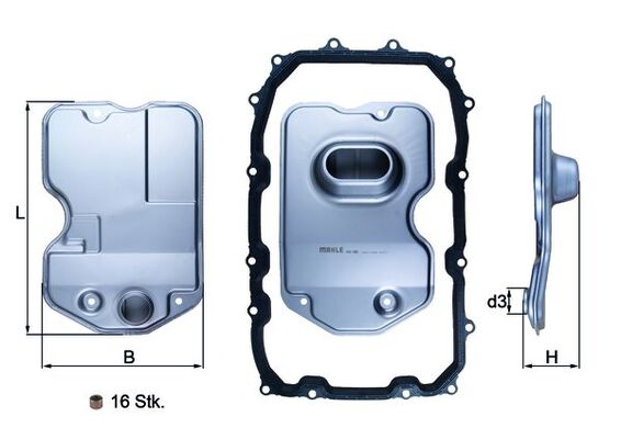 Hydraulic Filter, automatic transmission (without seals)  Art. HX160KIT