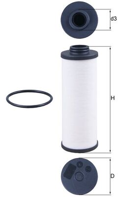 Hydraulic Filter, automatic transmission (Automatic transmission, 7-speed.)  Art. HX186D