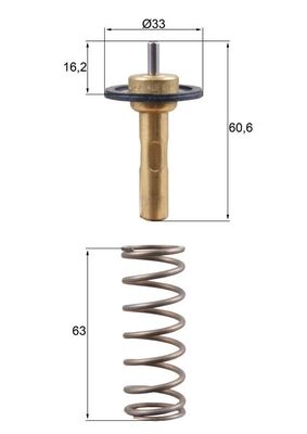 Thermostat, coolant  Art. TX31190D