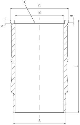 Cylinder tube  Art. 001LW00142001