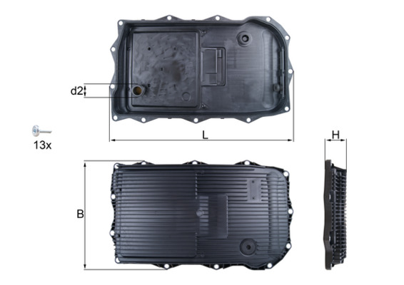 Oil Sump, automatic transmission  Art. HX184KIT