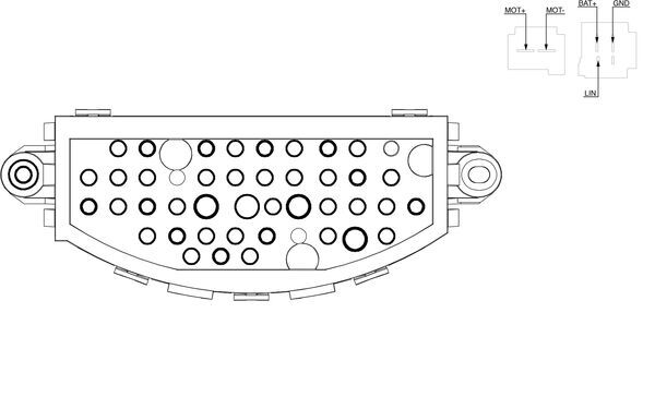 Regulator, interior blower  Art. ABR22000S